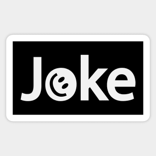 Joke joking artistic typography design Sticker